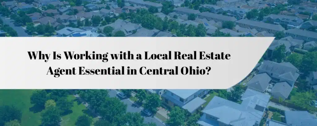 Aerial view of suburban neighborhood.