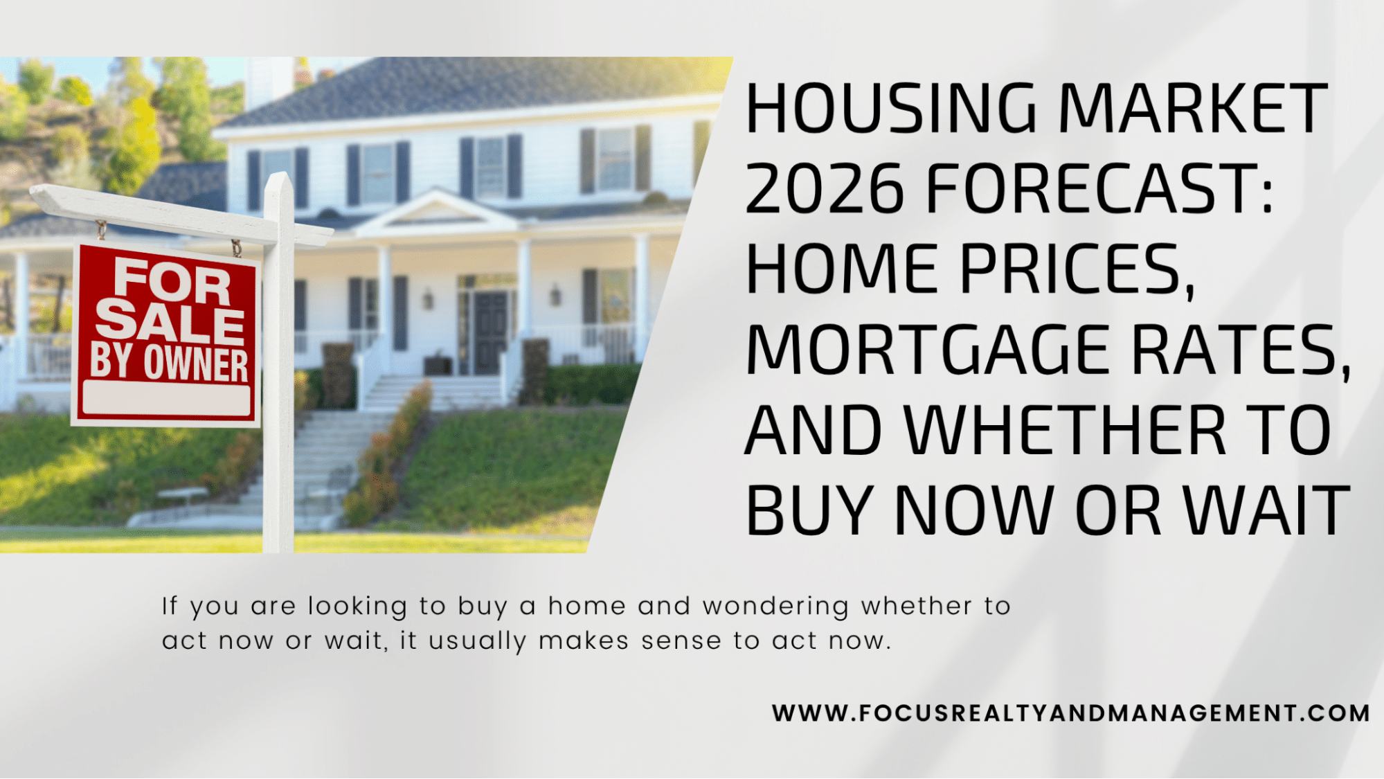 Housing Market 2026 Forecast